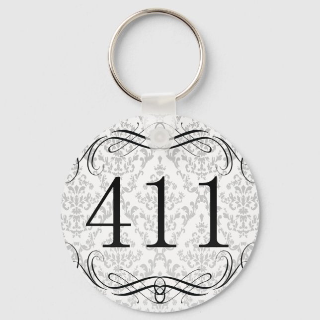 411 Area Code Keychain (Front)