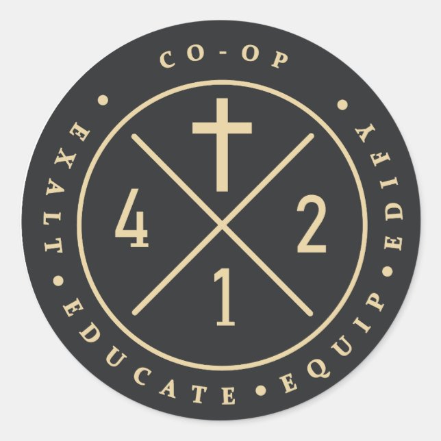 412 Round Sticker (Front)