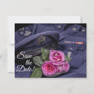 4171-Military Wedding Postcard