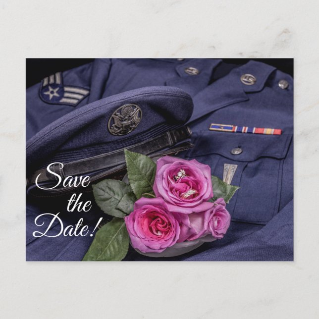 4171-Military Wedding Postcard (Front)