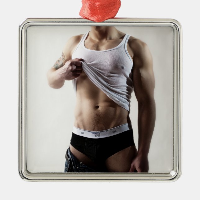 41786a Hunk Metal Ornament (Front)