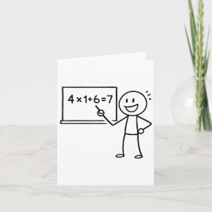 41 67 Meme Forty One Six Seven Funny Math Teacher Card
