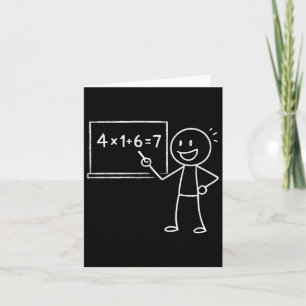 41 67 Meme Forty One Six Seven Funny Math Teacher Card