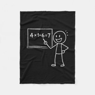 41 67 Meme Forty One Six Seven Funny Math Teacher Fleece Blanket