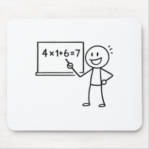 41 67 Meme Forty One Six Seven Funny Math Teacher Mouse Pad