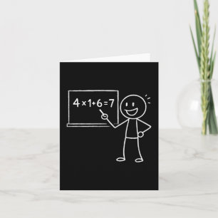41 67 Meme Four One Six Seven Funny Math Teacher G Card