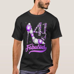 41 & Fabulous 41 Years Old 41th Birthday Diamond C T-Shirt