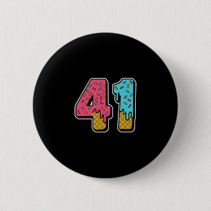 41 Ice Cream Drip Meme Forty One Four Gen Alpha Sl 2 Inch Round Button