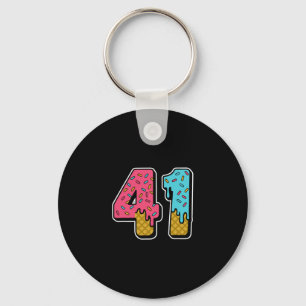 41 Ice Cream Drip Meme Forty One Four Gen Alpha Sl Keychain