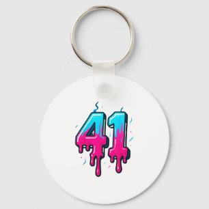 41 Ice Cream Drip Meme Forty One Four Gen Alpha Sl Keychain