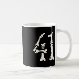 41 Meme Halloween Skeleton 4 1 Meme Funny Forty On Coffee Mug