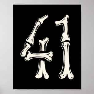 41 Meme Halloween Skeleton 4 1 Meme Funny Forty On Poster
