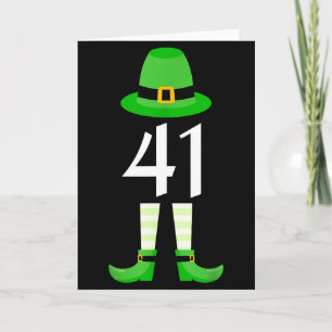 41 St Patricks Day Four One Kids Funny Leprechaun  Card
