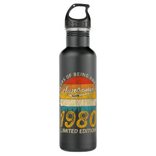 41 Year Old Bday 1980 Awesome Since 41st Birthday 710 Ml Water Bottle