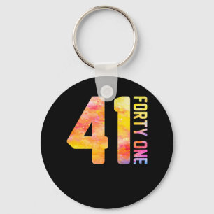 41 Year Old Forty One Keychain