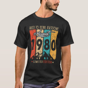 41 Year Old Retro Vintage August 1980 Funny 41St B T-Shirt