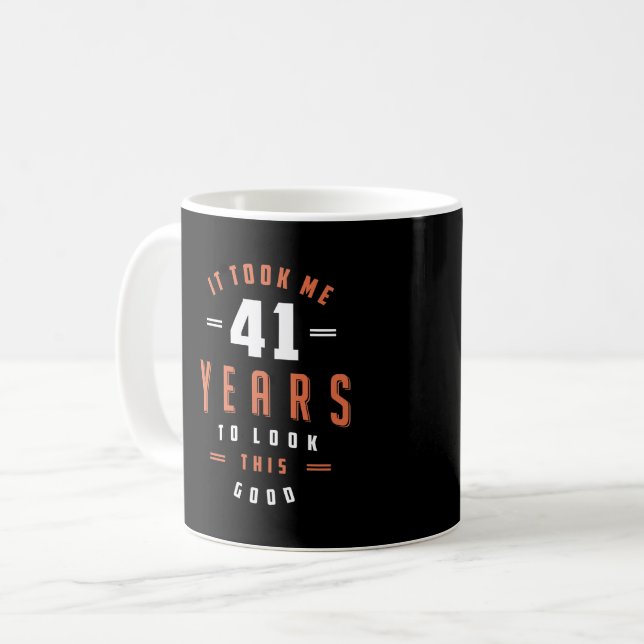 41 Years Old Birthday Gift Coffee Mug (Front Left)