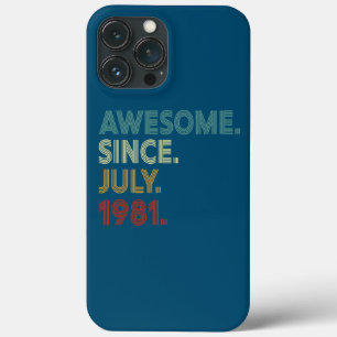 41 Yr Old 41th Birthday Decorations Awesome Since iPhone 13 Pro Max Case