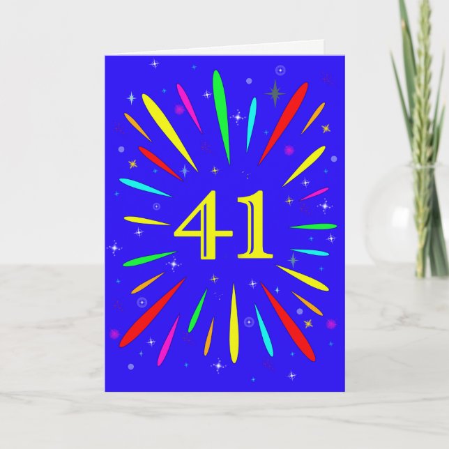 41e carte d'explosion d'anniversaire (Devant)