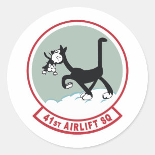 41st Airlift Squadron Classic Round Sticker