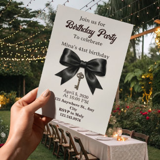 41st birthday invitation women