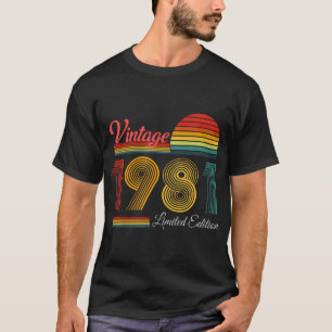 41Th Birthday 41 Years - 1981 Vintage Limited Edit T-Shirt