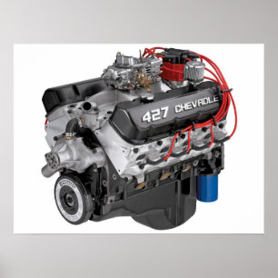 427 Poster du moteur à gros bloc Chevy