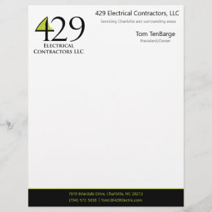 429 Electrical Business Letterhead