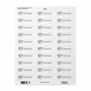 429 Electrical Business return address labels