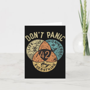 42 Answer To Life The Universe And Everything Don' Card