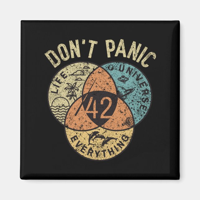 42 Answer To Life The Universe And Everything Don' Magnet (Front)