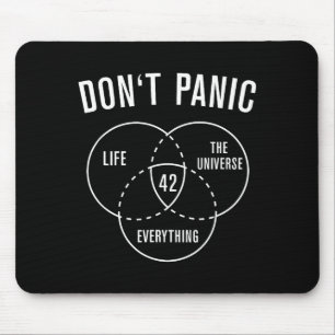 42 Answer To Life Universe And Everything Don't Pa Mouse Pad