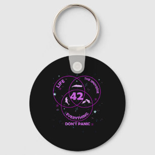 42 Answer To Life Universe Everything Keychain
