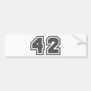 42 BUMPER STICKER