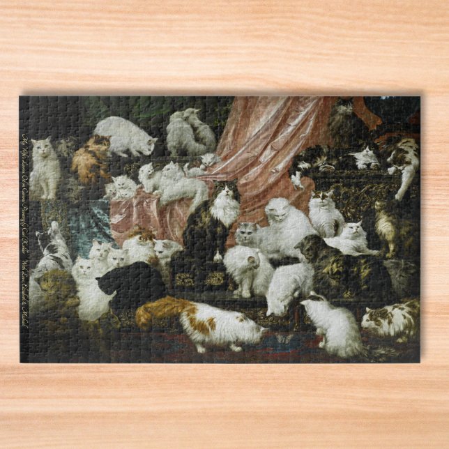 42 Cats & Kittens Vintage Painting Art Animal Kids Jigsaw Puzzle (42 Cats & Kittens Vintage Painting Art Animal Kids Jigsaw Puzzle)