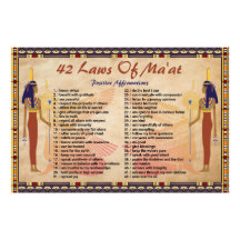 42 Lois De Maat - Poster Des Affirmations Positive
