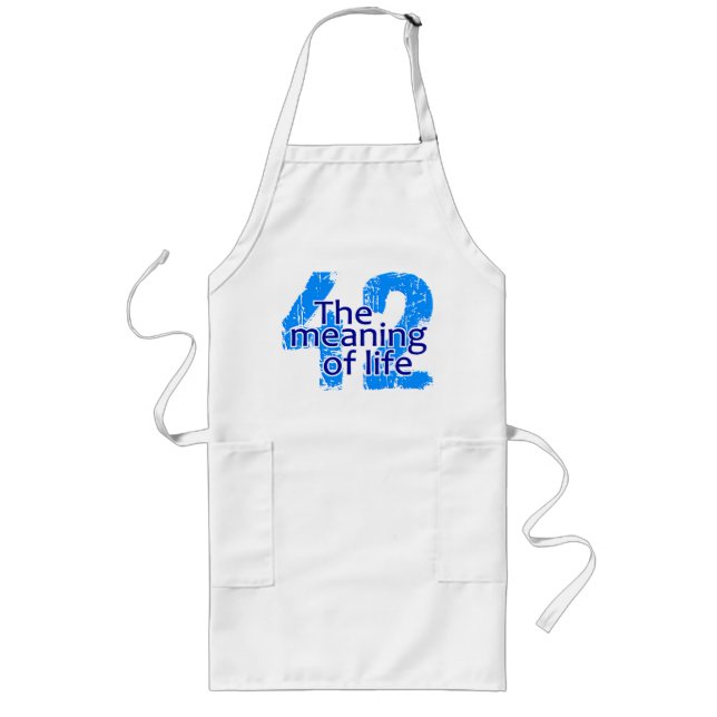 42 Meaning of Life apron - choose style & colour (Front)