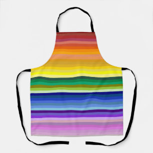 42 Stripes Rainbow Spectrum Apron