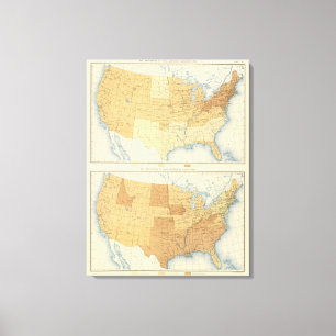 42 Wage earners, manufactures, agriculture Canvas Print