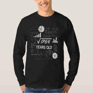 42 Year Old Bday Math Teacher 42nd Birthday Gift T-Shirt