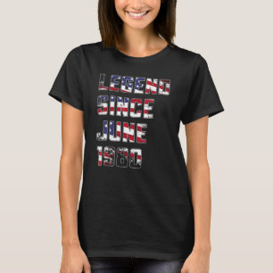 42 Year Old Legend Since June 1980  42nd Birthday T-Shirt
