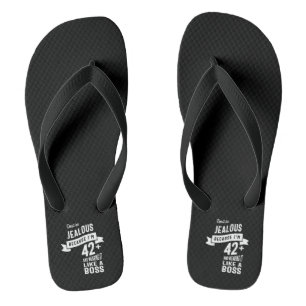 42 Years Old - 42nd Birthday Funny Gift Flip Flops