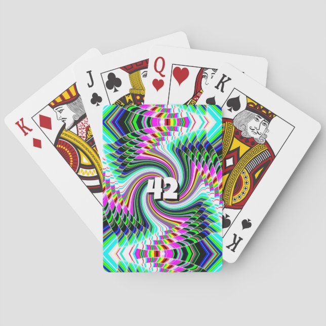 42 (you may change the number) playing cards (Back)