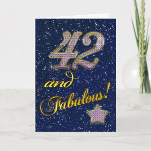 42e fête d'anniversaire Invitation