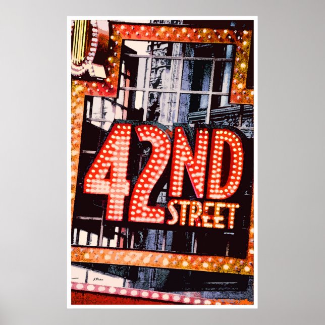 42e rue, affiche contemporaine (Devant)