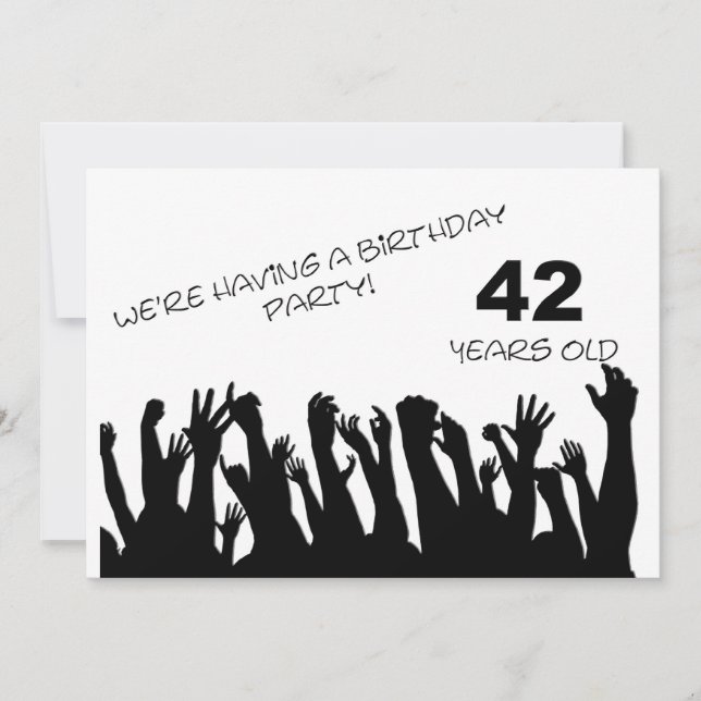 42ème invitation à la fête avec foule (Devant)
