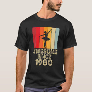 42Nd Birthday Awesome Since 1980 42 Years Old T-Shirt