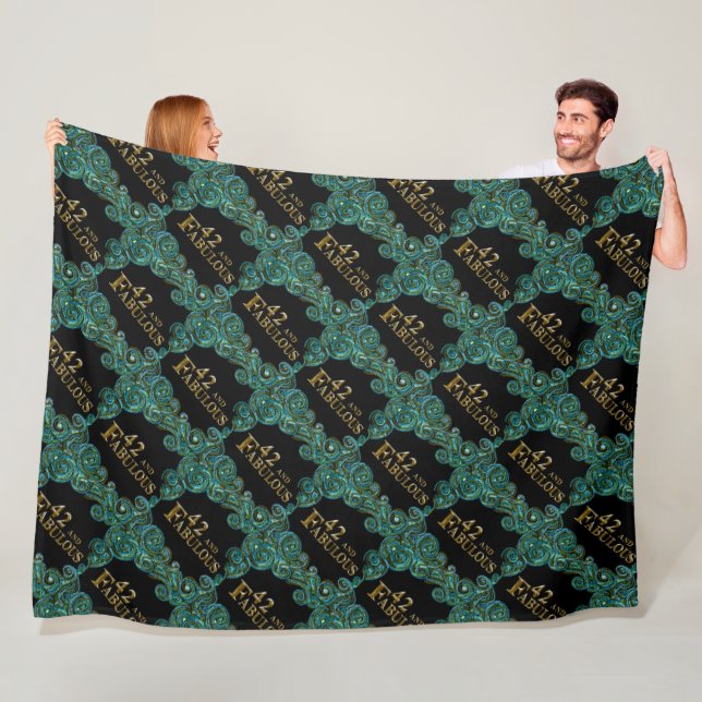42nd Birthday  Fleece Blanket (In Situ)