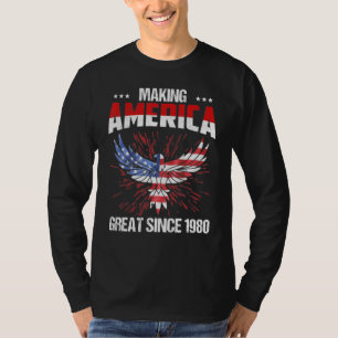 42nd Birthday Making America Great Since 1980 T-Shirt