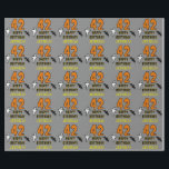 42nd Birthday: Spooky Halloween Theme, Custom Name Wrapping Paper<br><div class="desc">This scary and spooky Hallowe'en birthday themed wrapping paper design features a large number "42" and the message "HAPPY BIRTHDAY, ", plus a customizable name. There are also depictions of a ghost and a bat on the front. Wrapping paper like this might be a fun way to wrap presents that...</div>